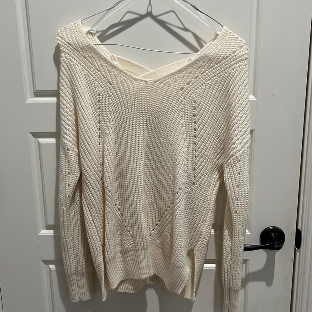 Cream colored Sweater top